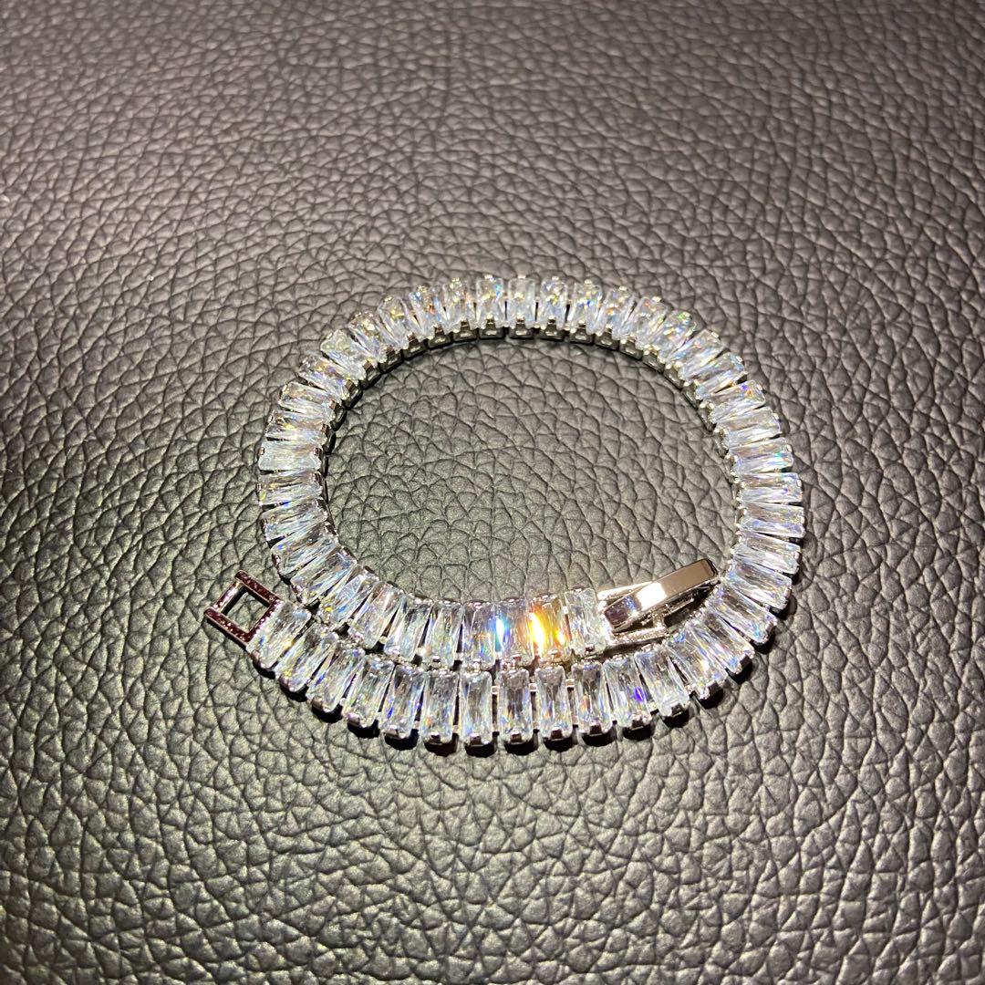 rykey着用 18k gp テニスブレスレット シルバー