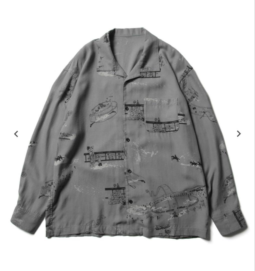 POTER CLASSIC セルジオレオーネ ロングアロハシャツ サイズ L