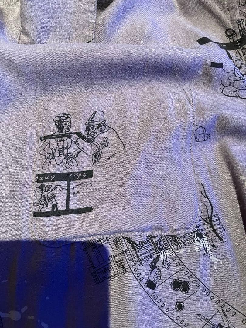 POTER CLASSIC セルジオレオーネ ロングアロハシャツ サイズ L