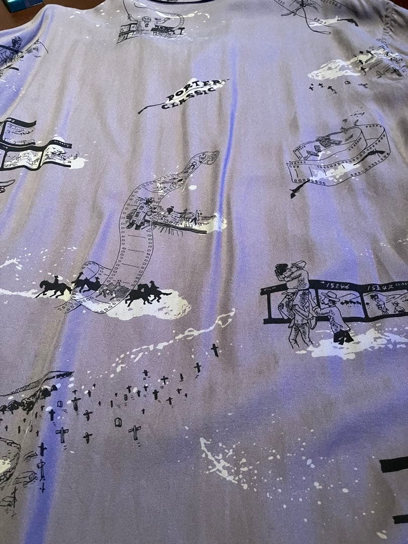 POTER CLASSIC セルジオレオーネ ロングアロハシャツ サイズ L