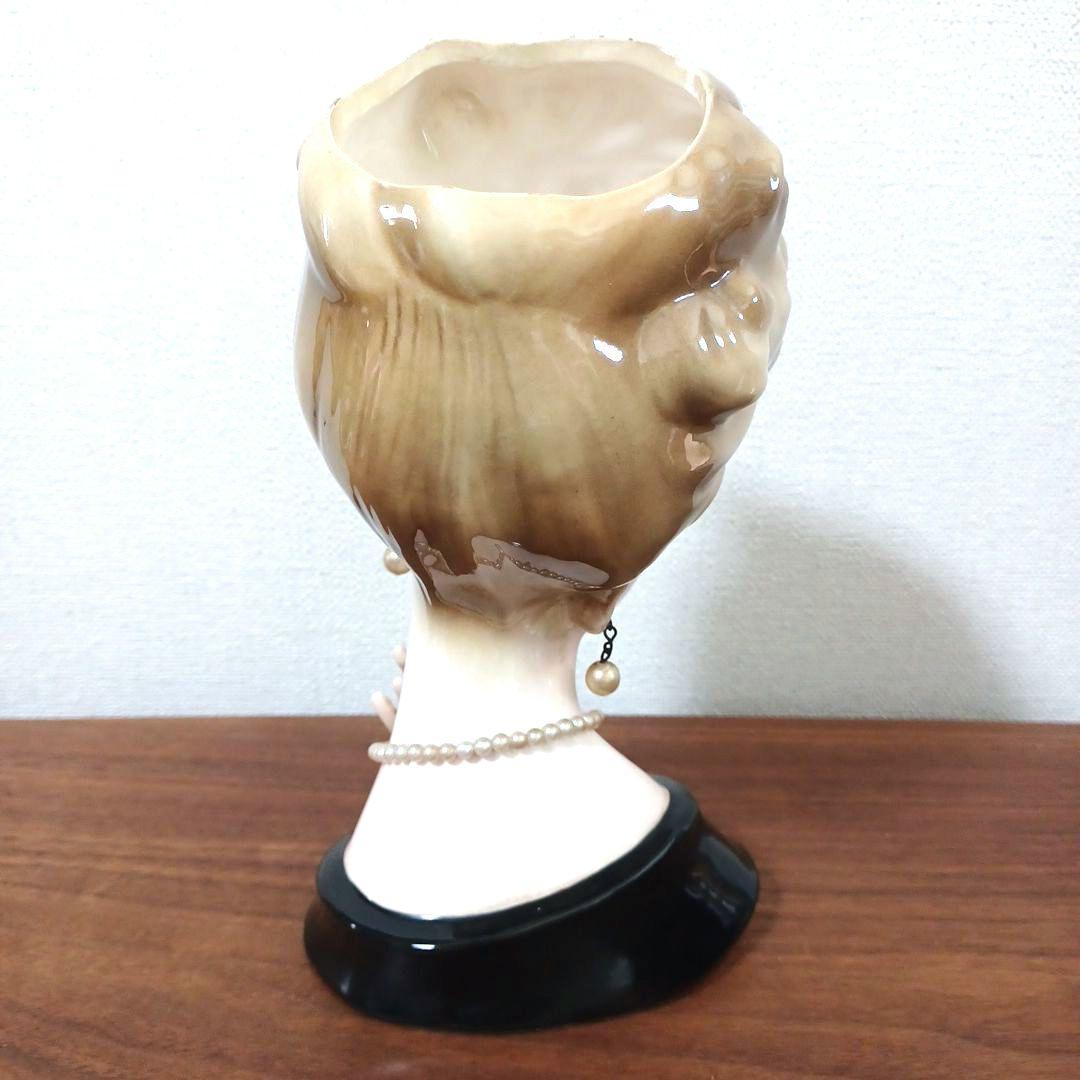 Katayama(片山産業)製、 ヴィンテージ レディヘッドベース 花瓶付き