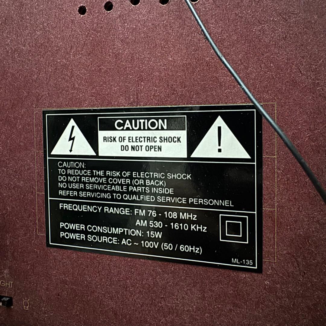 2001年製 juke box ジュークボックス コカコーラロゴ ラジカセ