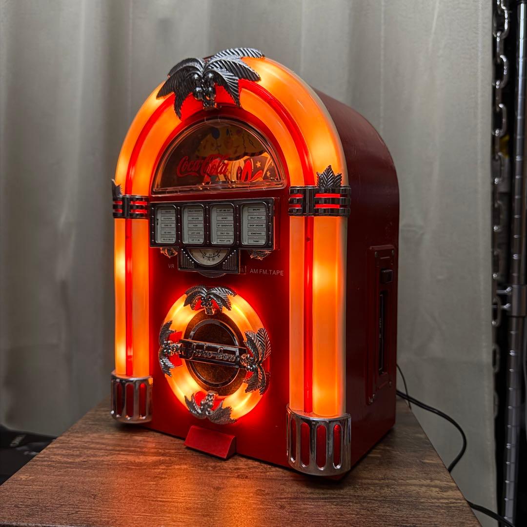 2001年製 juke box ジュークボックス コカコーラロゴ ラジカセ