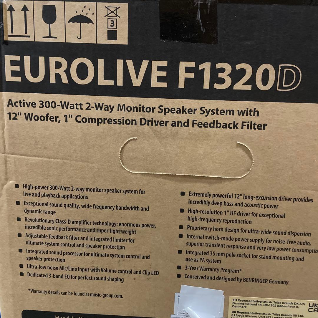 スピーカー・ウーファー BEHRINGERF1320D EUROLIVE