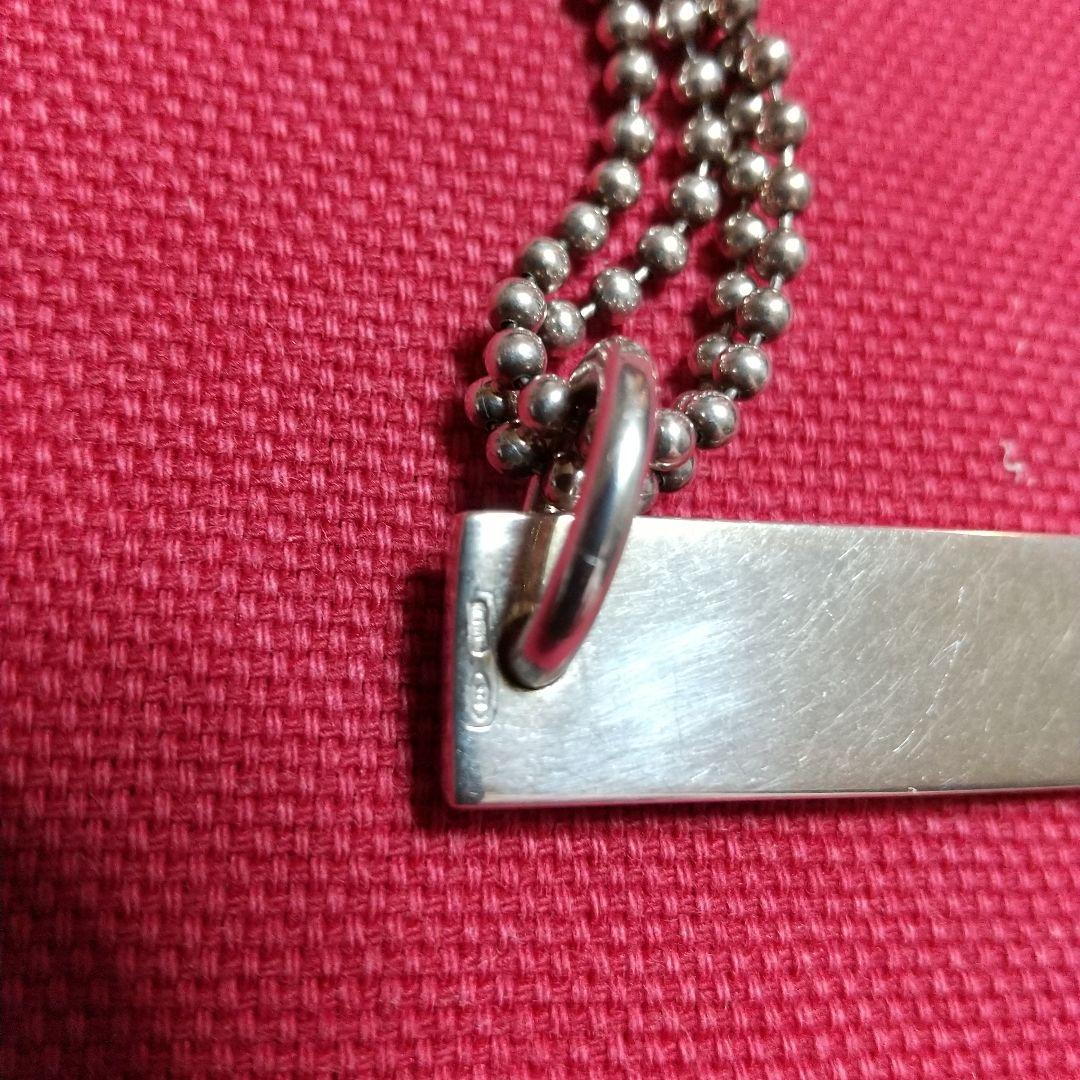 GUCCI 　ロゴバー　ダブルチェーンネックレス　SV925