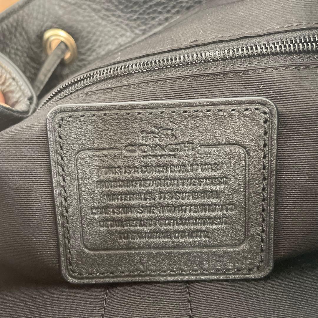 COACH ブラック リュック 2ポケット