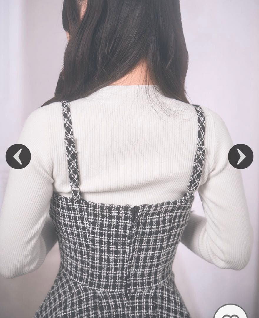 ｍｉｃｈｅｌｌＭａｃａｒｏｎ　フェザーツイードニットセットワンピース