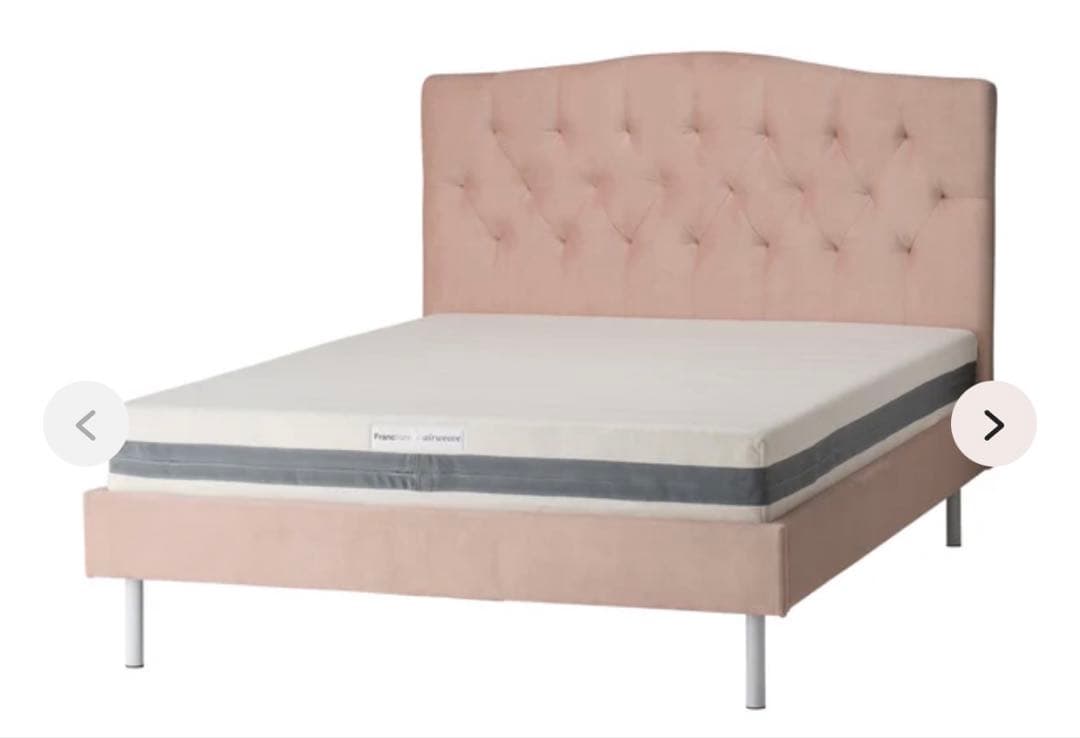Francfranc ブリッサベッドディンプルセミダブルピンク