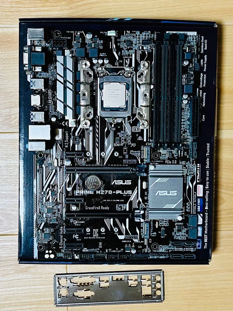 Core i7-7700K, ASUS H270, CPUクーラー, 電源セット