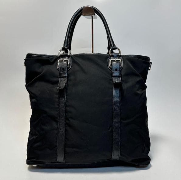 プラダ　三角ロゴブラック　ロゴベルト2way ショルダー