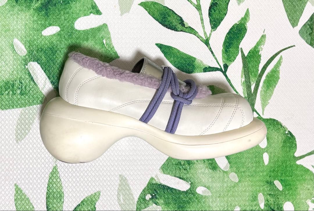 Grape 靴　シューズ　235cm　レア　白　紫　ホワイト　パープル