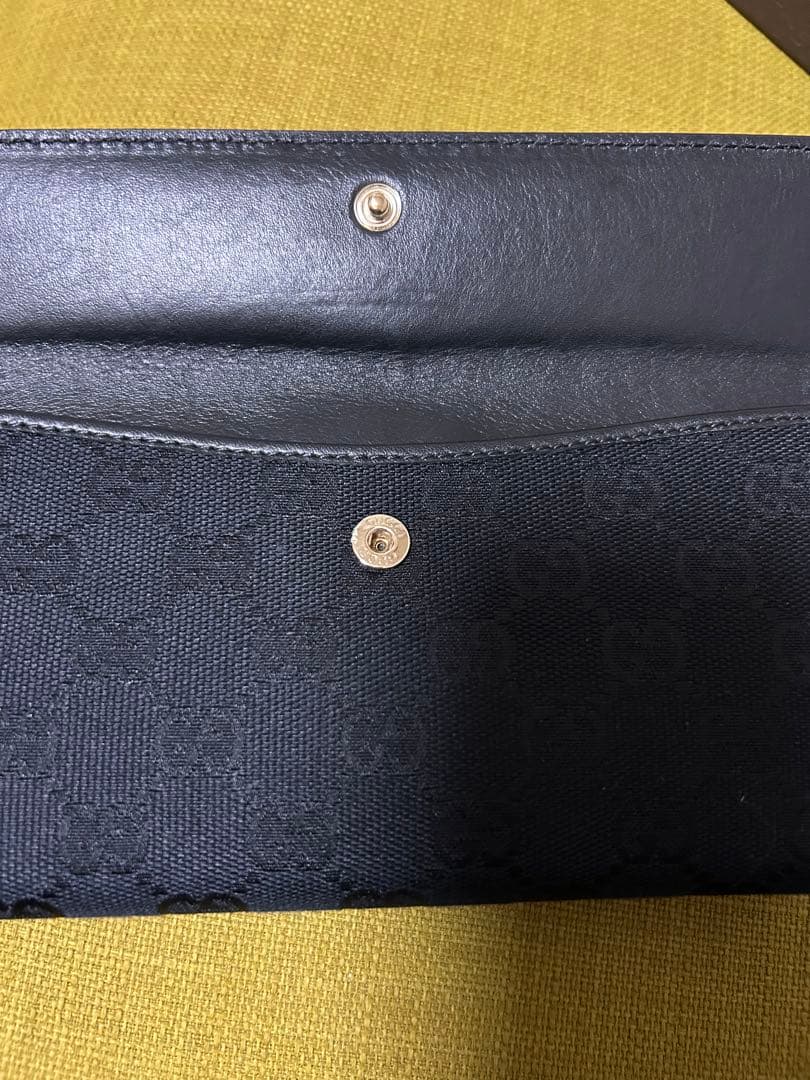 グッチ 長財布 GG ブラック ハートロゴ