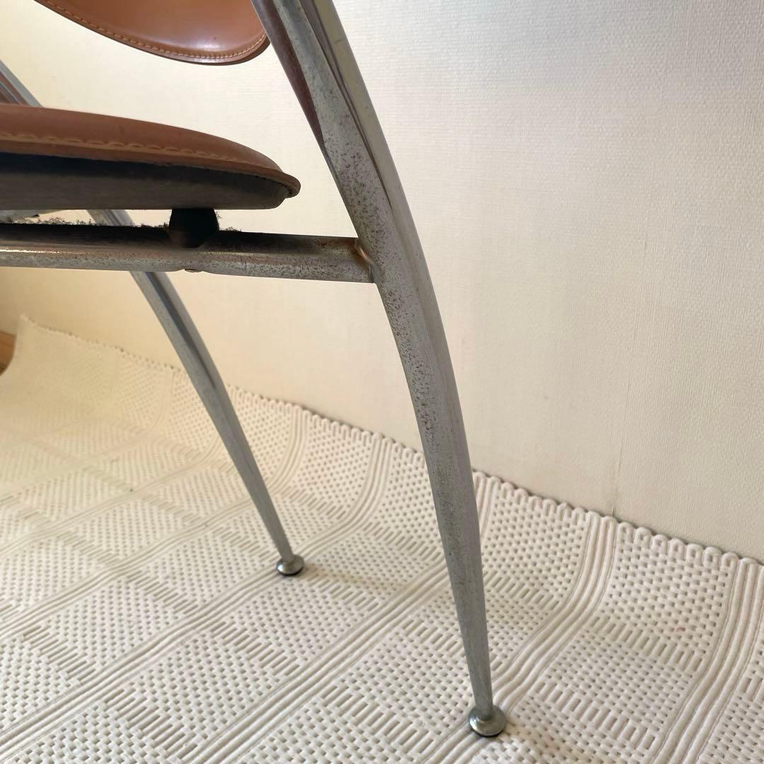 【最終セール】CALLIGARIS カリガリス レザー アーム ダイニングチェア