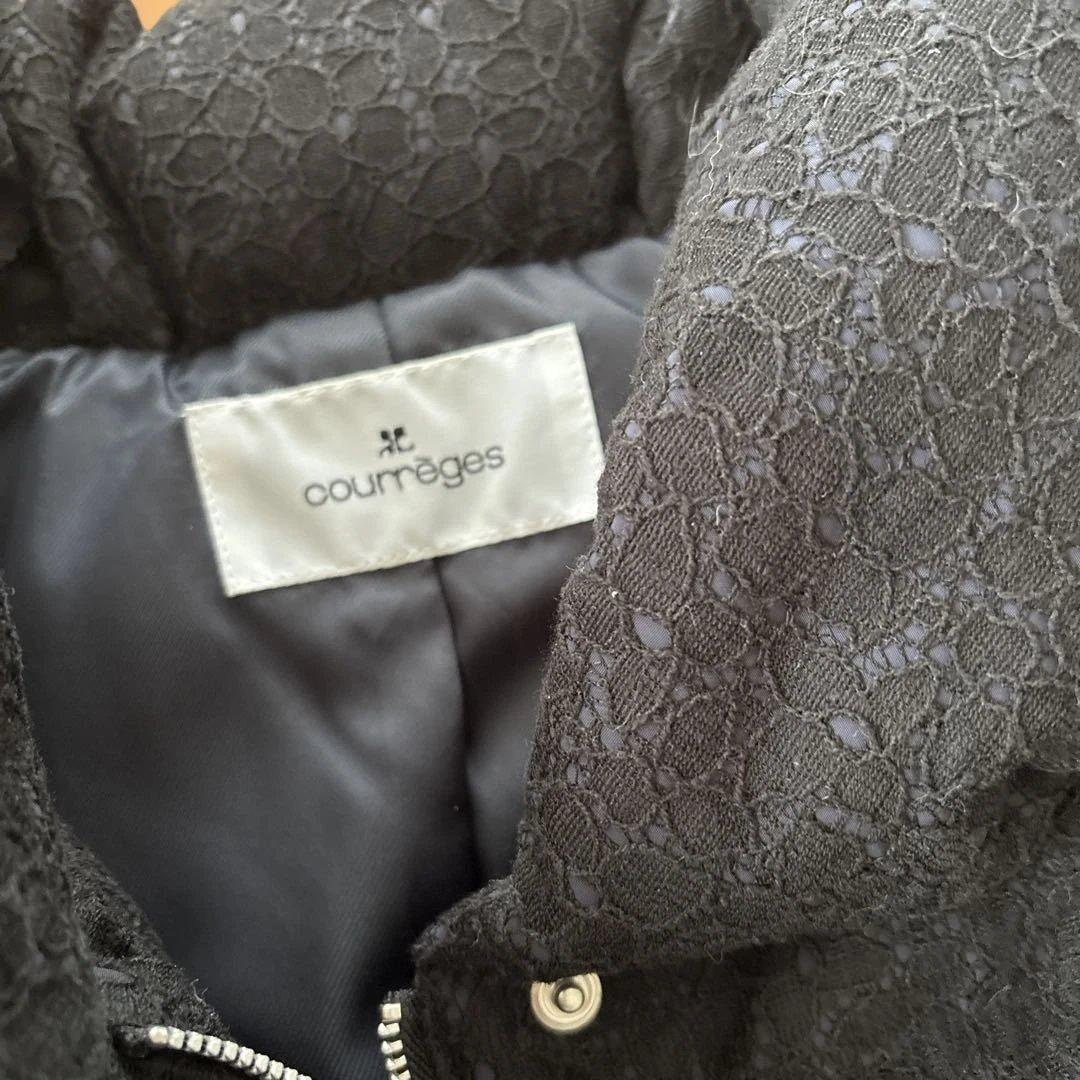 まり courrèges 黒 ダウンジャケット サイズ38 新品未使用