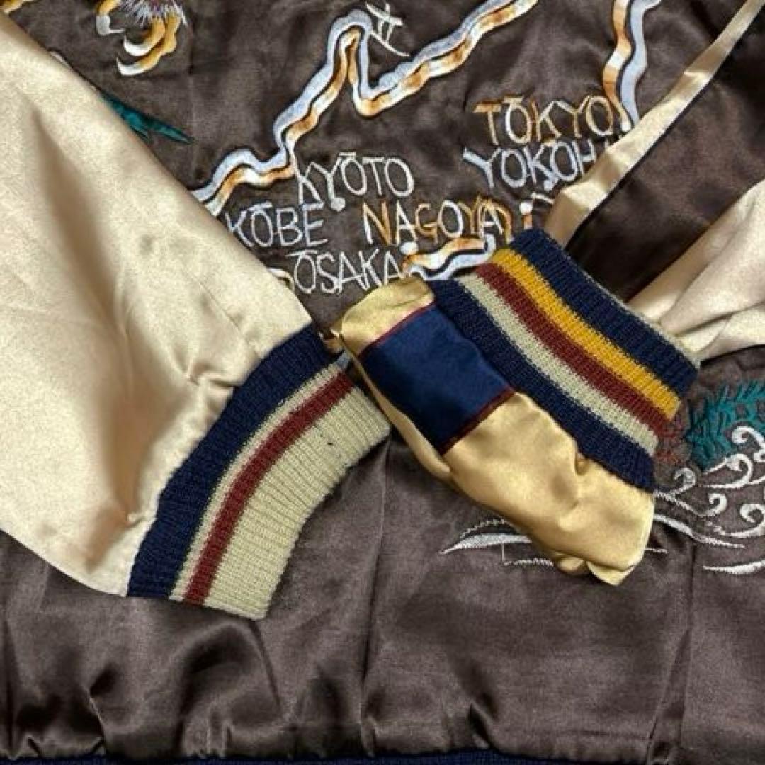 テーラー東洋 サテン スカジャン ミュータント 鷹