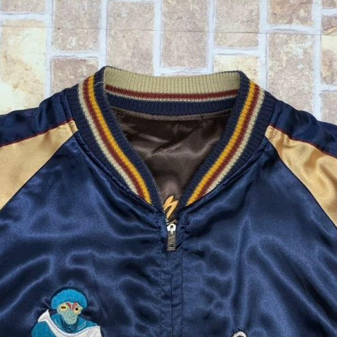 テーラー東洋 サテン スカジャン ミュータント 鷹