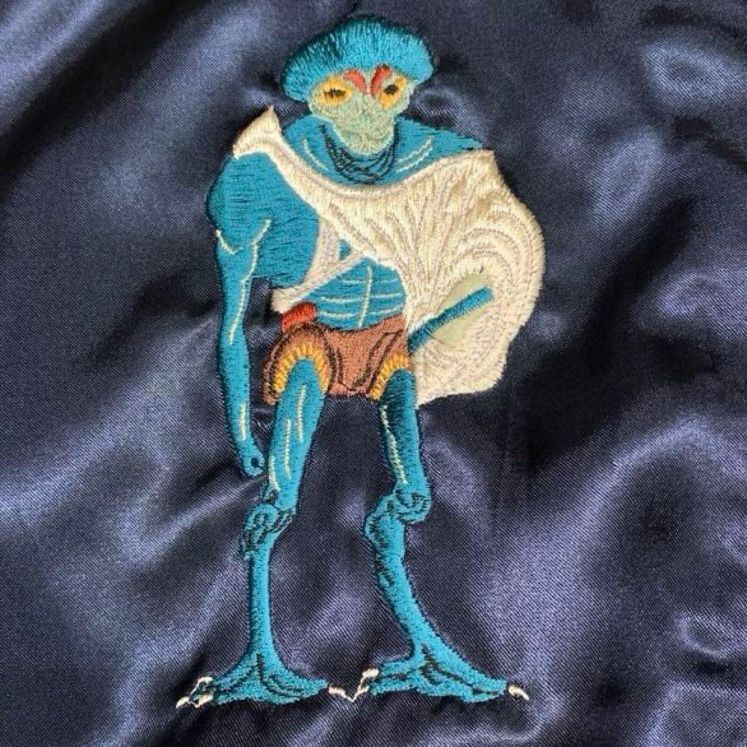 テーラー東洋 サテン スカジャン ミュータント 鷹