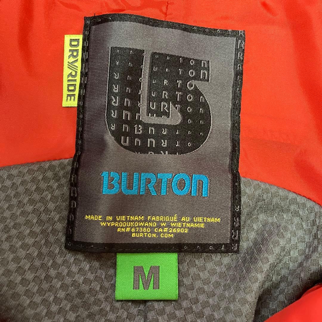 【美品】バートン BURTON スノボウェア スノボー スノーボード Mメンズ赤