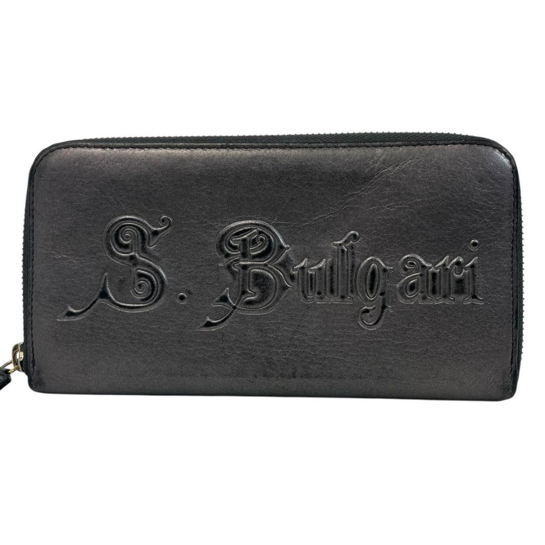 美品　ブルガリ　長財布 ソティリオ コレツィオーネ レザー ラウンドファスナー