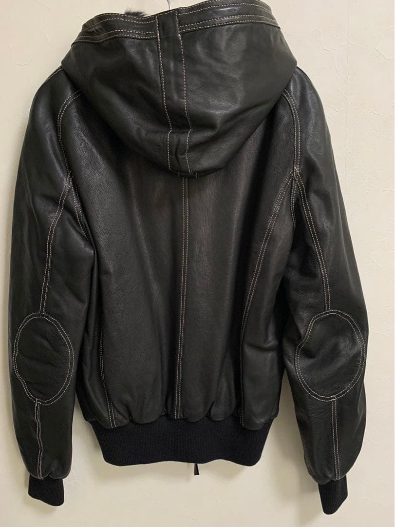 PREVIEW プレヴュー　プレビュー　レザーブルゾン　フード付き