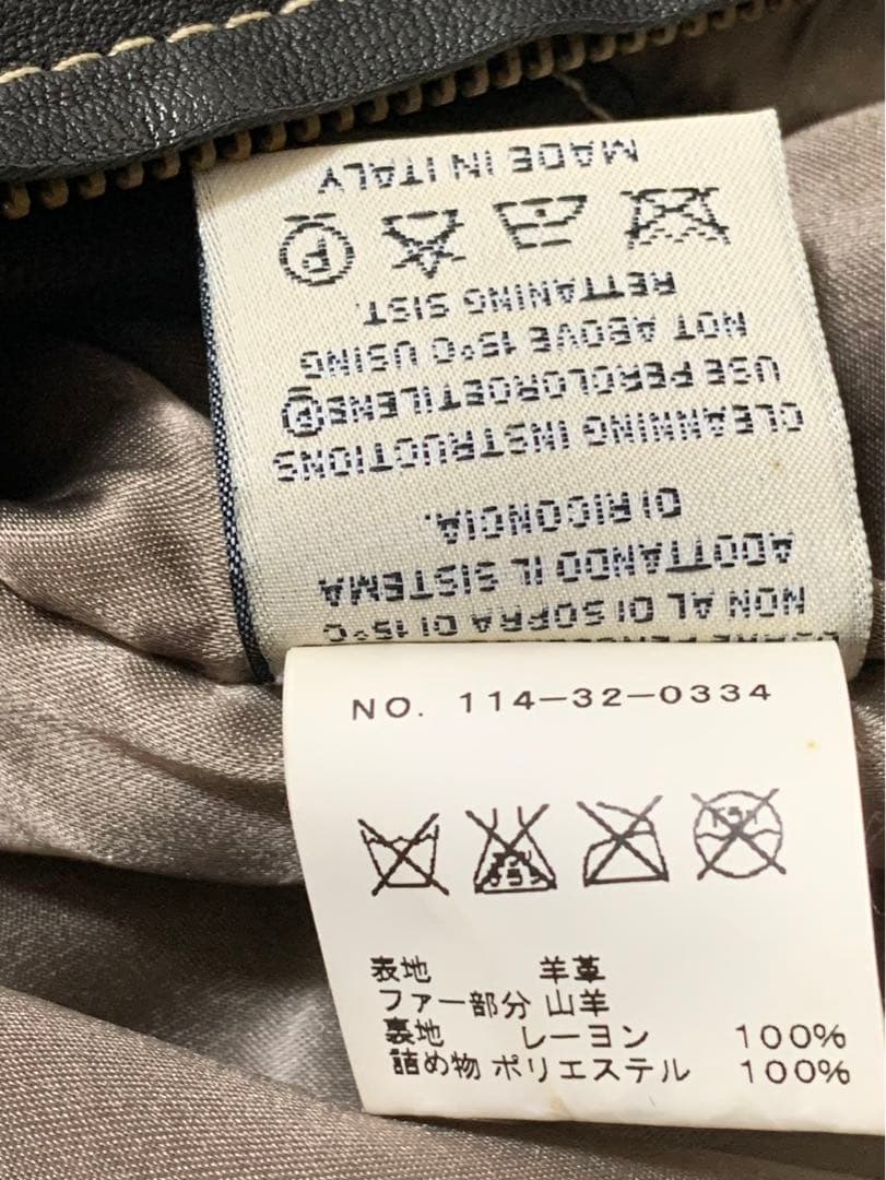 PREVIEW プレヴュー　プレビュー　レザーブルゾン　フード付き