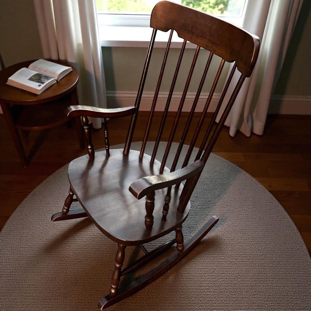 美品　飛騨家具　ロッキングチェア