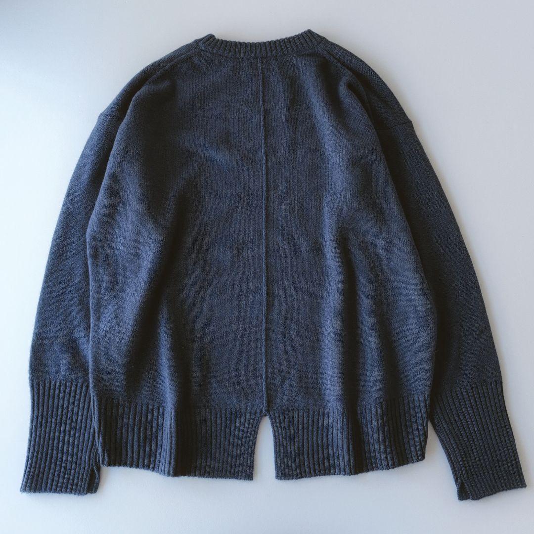 極美品23区　滝沢眞規子さん着用/洗えるウールカシミヤクルーネックニット38