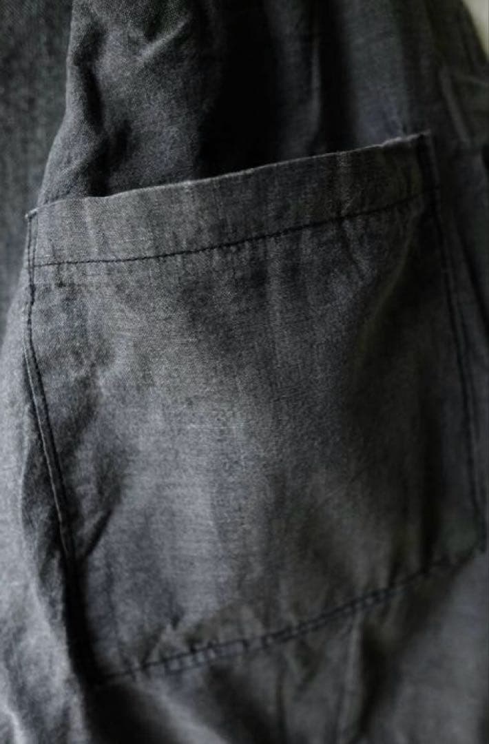 30's フランス ヴィンテージ ごま塩ストライプ ファーマーズベスト ジレ