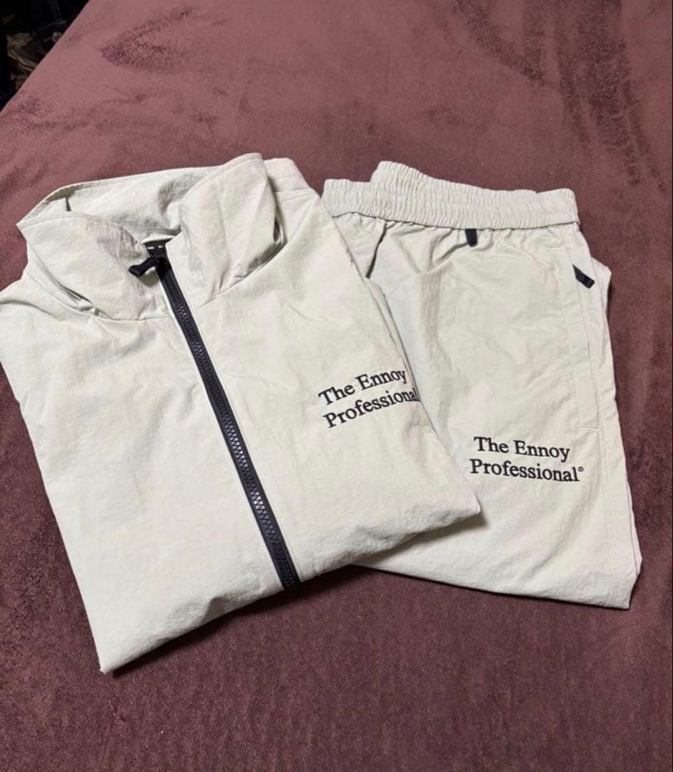 ENNOY エンノイ ナイロン セットアップ L Sage シャカシャカ