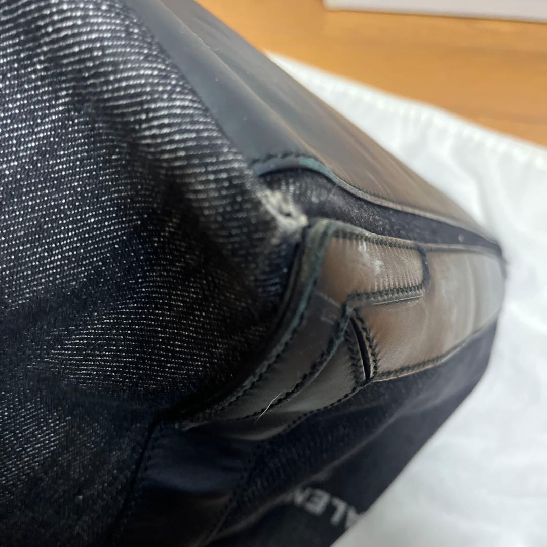 バレンシアガ ネイビーカバス　L ブラックデニム