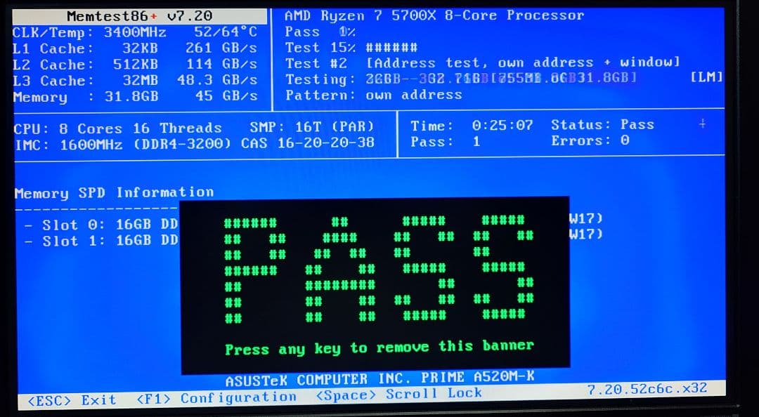 KLEVV BOLT X DDR4 16×2GB 32GB 3200 動作確認済