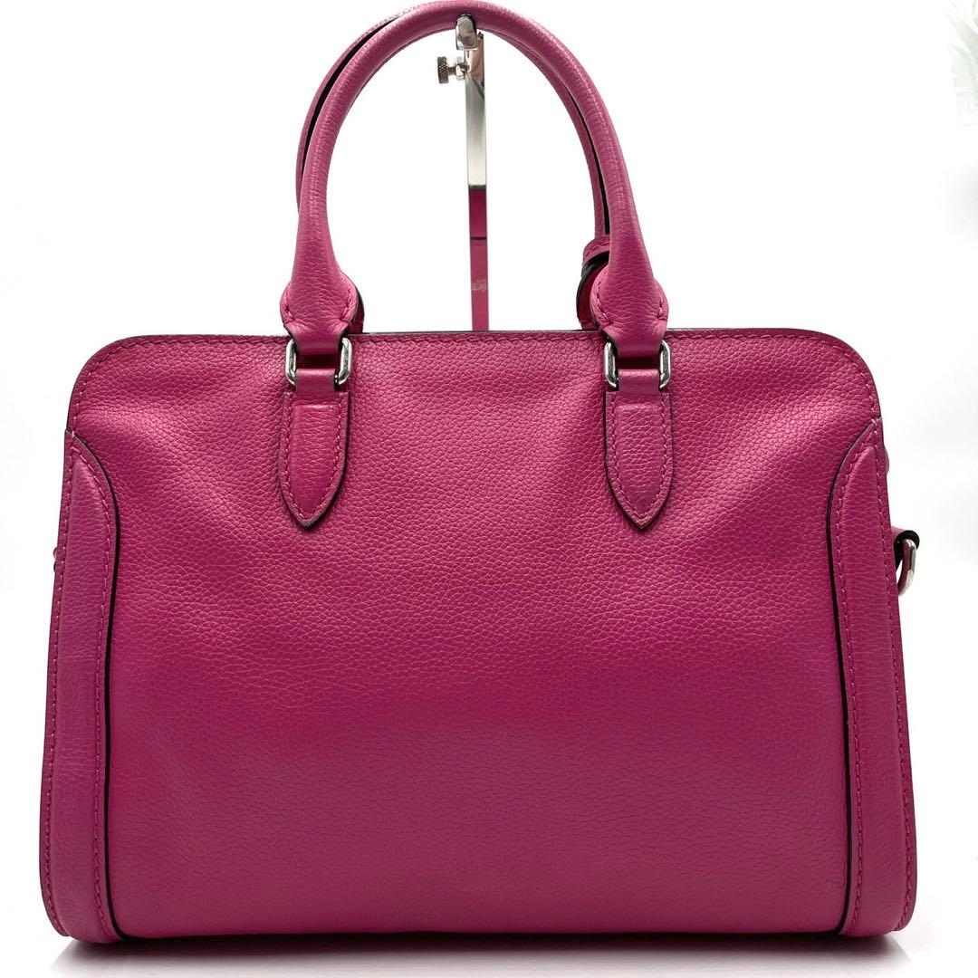 美品● アレキサンダーマックイーン ハンドバッグ スカル パドロック レザー