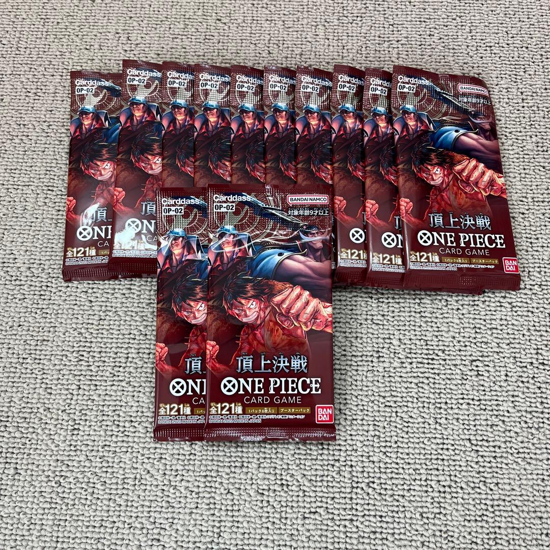 頂上決戦　メモリアルコレクション他　ワンピースカードバラパックまとめ売り