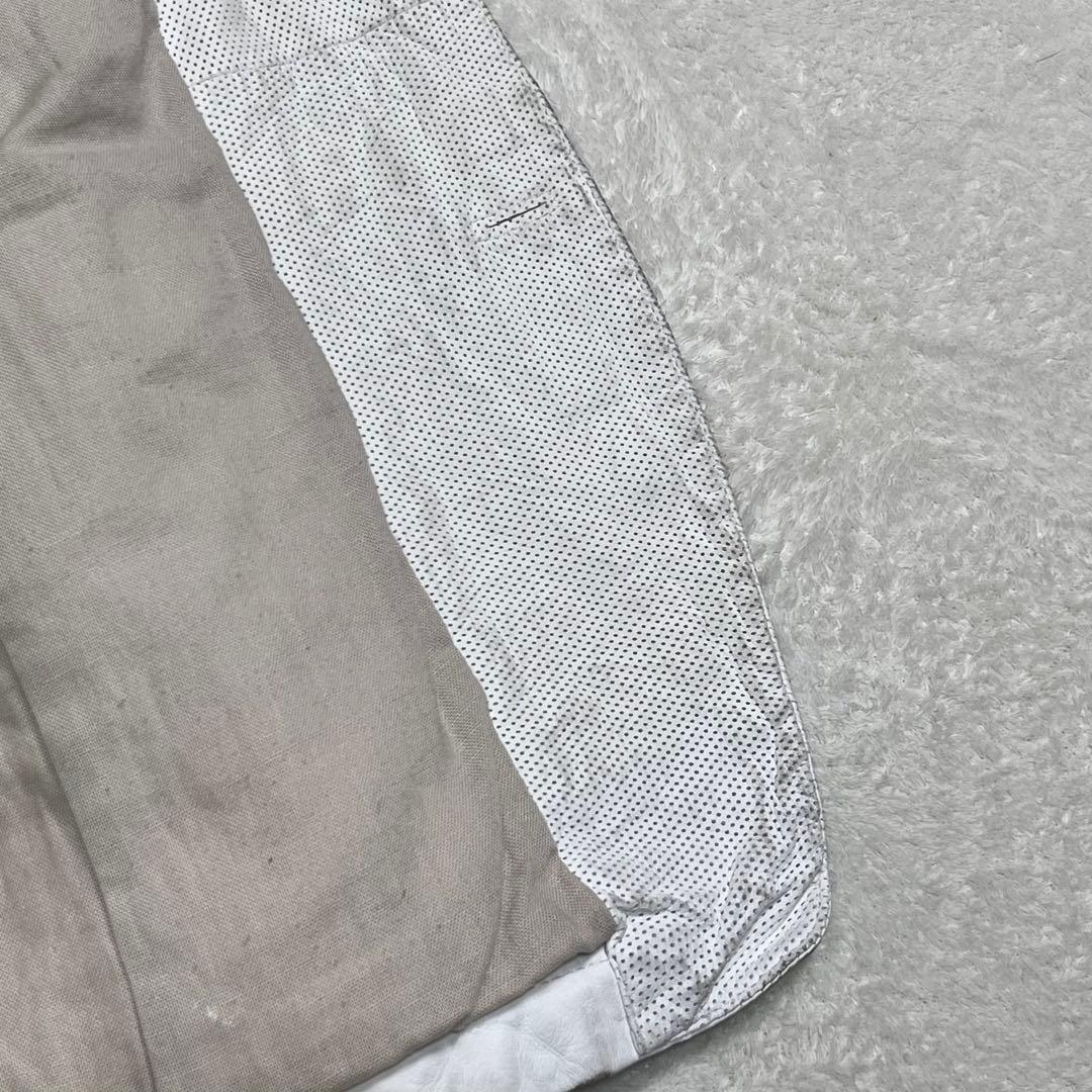 『ジョゼフ オム』ラムレザー 2Bジャケット パンチング 50 羊革 ホワイト白