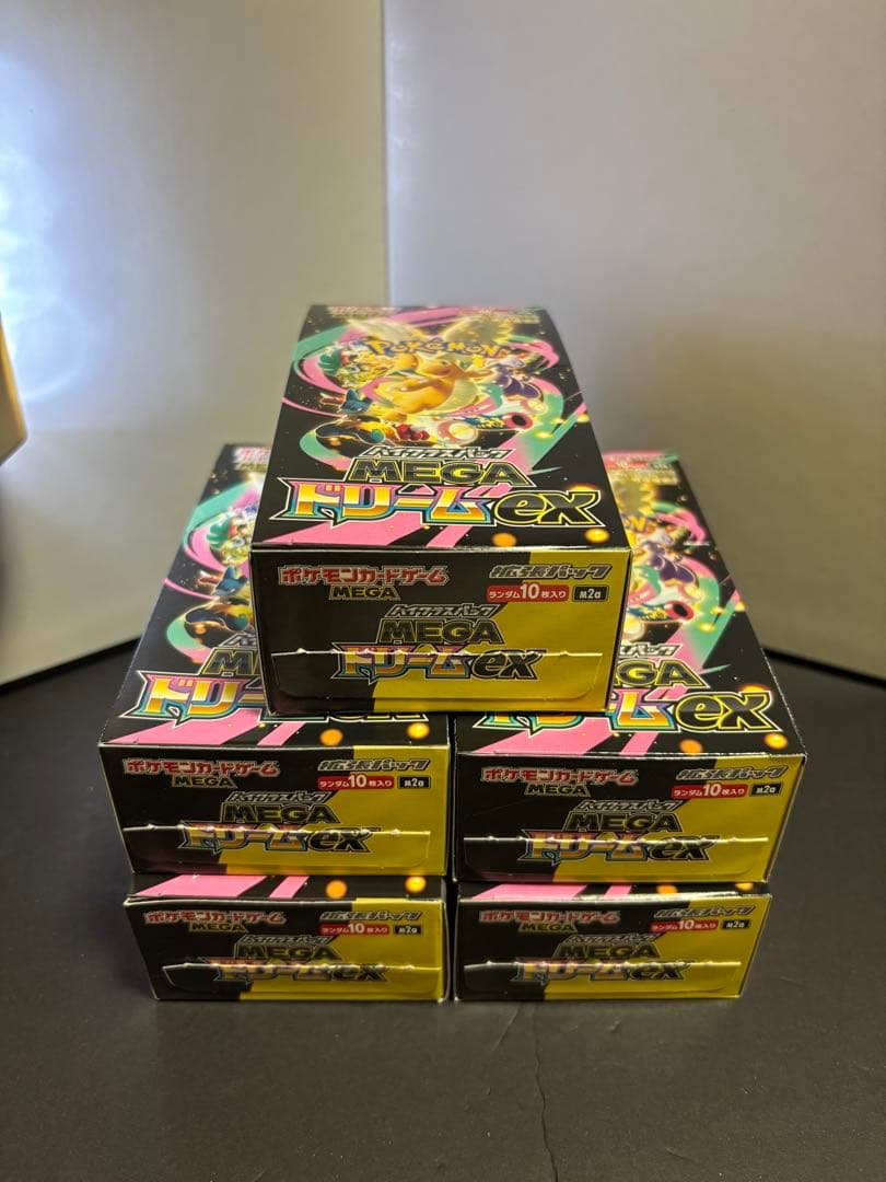 ポケモンカードゲーム メガドリームex 5BOX シュリンク無し ペリペリ無し