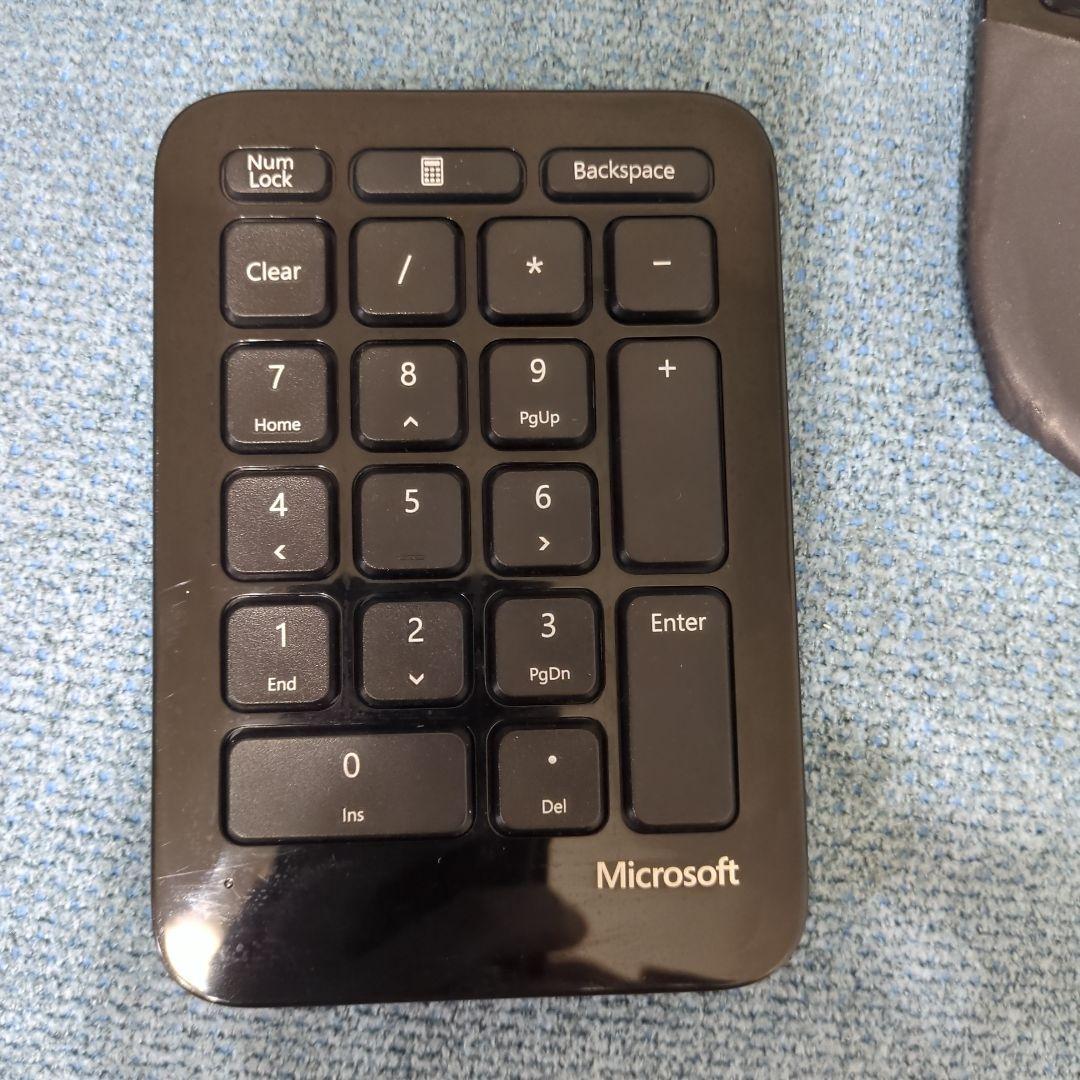 マイクロソフト エルゴノミック　ワイヤレスキーボード　テンキー　セット
