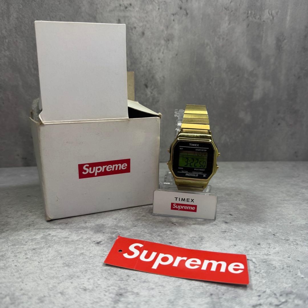 Supreme × TIMEX 19AW ゴールド デジタル腕時計 新品未使用