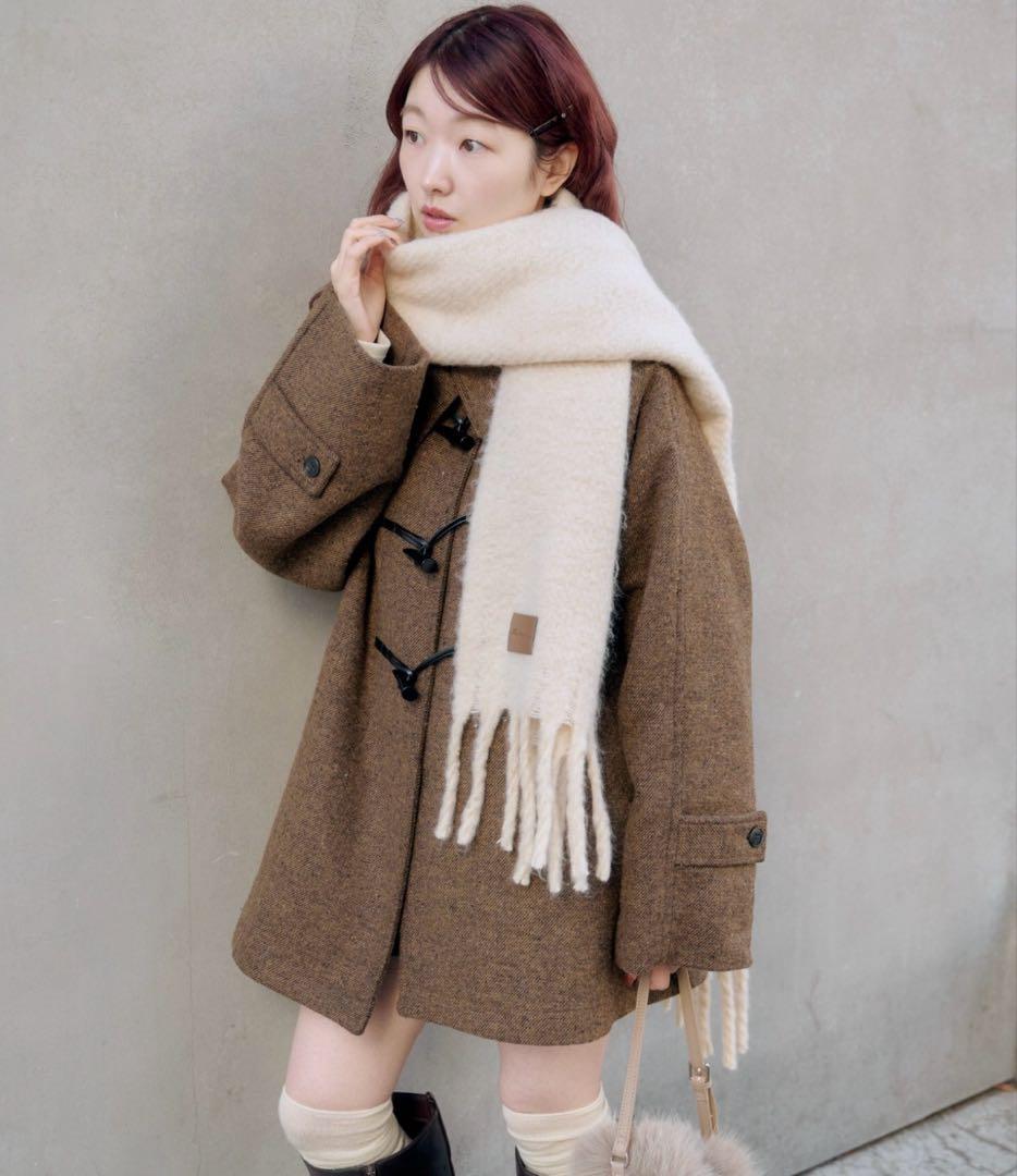 Kastane ダッフルフレアコート