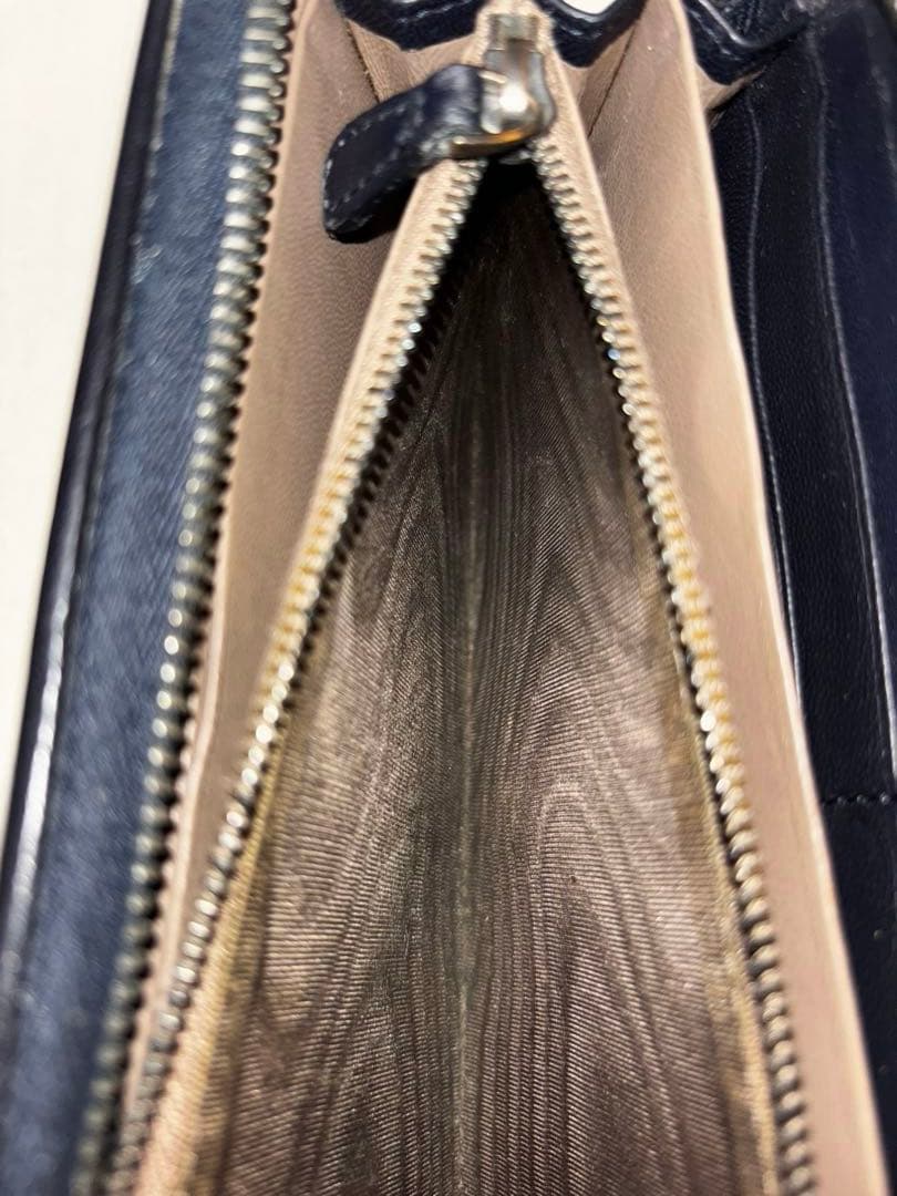 BOTTEGA VENETA 長財布 ダークネイビー