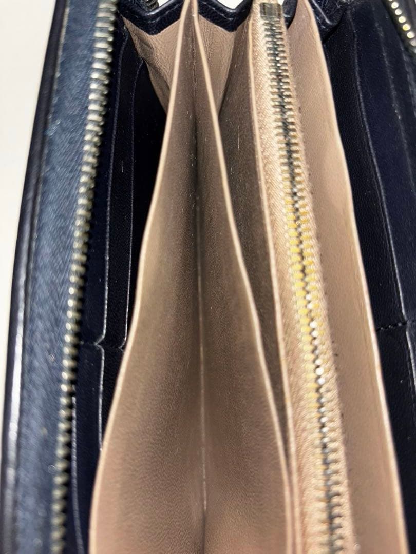 BOTTEGA VENETA 長財布 ダークネイビー
