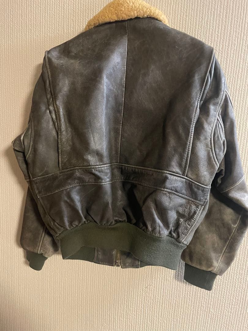 FORCE MACES フライトジャケット B-3 ムートン ボア レザー M