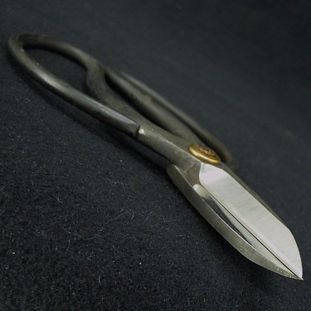 安重打刃物店 総火造 大久保鋏 無銘 未使用 192mm 新店舗移転時の整理品