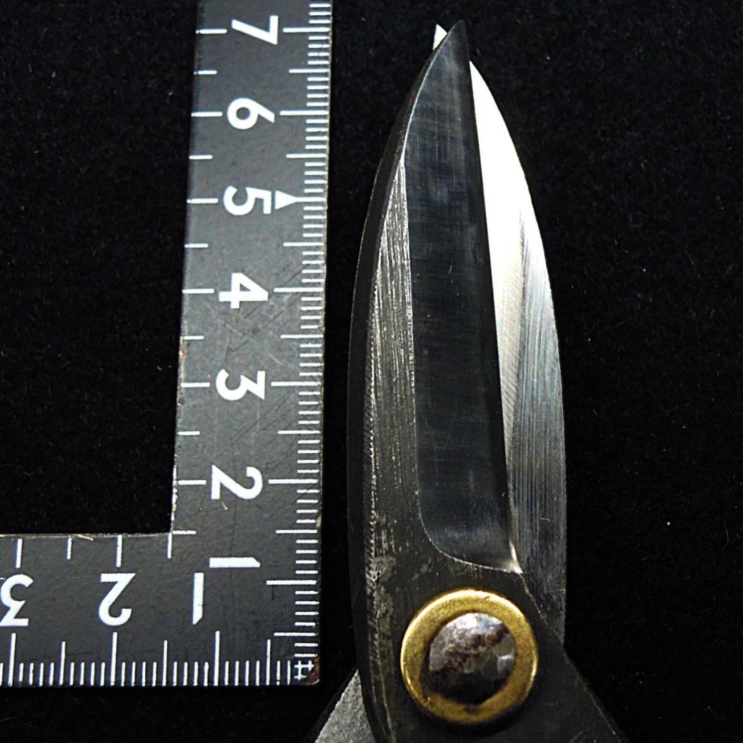 安重打刃物店 総火造 大久保鋏 無銘 未使用 192mm 新店舗移転時の整理品
