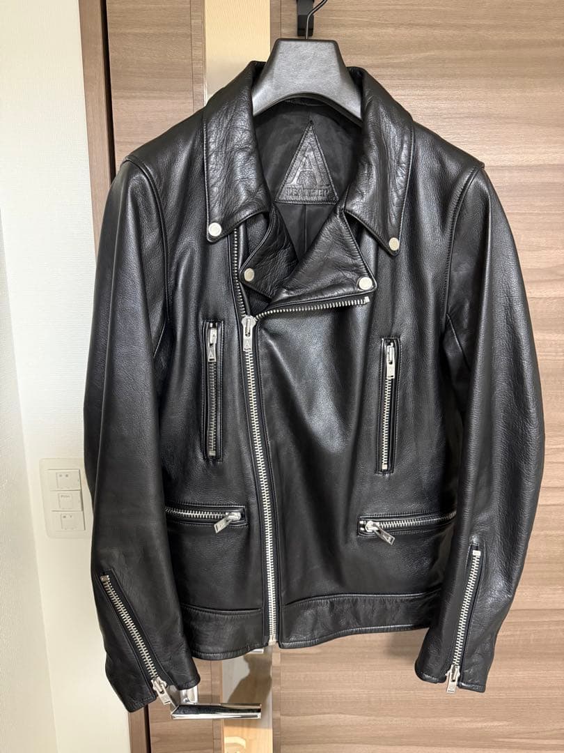 A LEATHER MOTO JACKET エーレザー モトジャケット