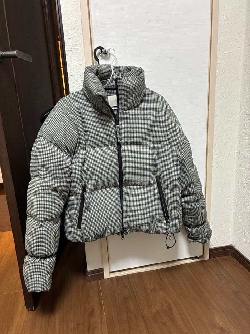 todayful チェックダウンジャケット　36 ミント