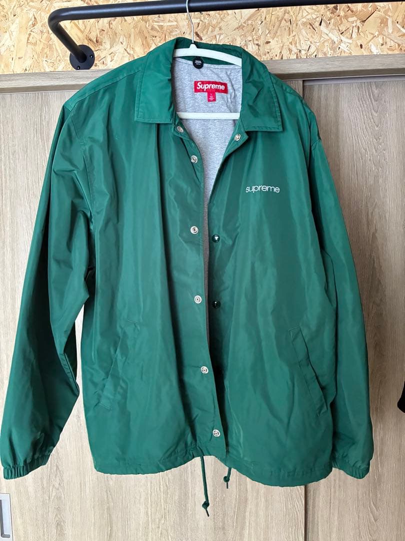 supreme NYC COACHES JACKET GREEN 美品