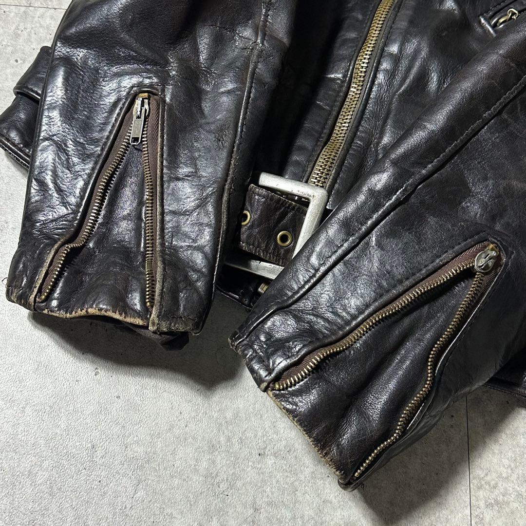 80s Schott 118J 42サイズ ダブルライダース カウハイド