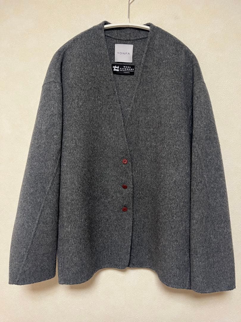 が*﻿様 ヨンファ　Vネックウールカシミヤコート