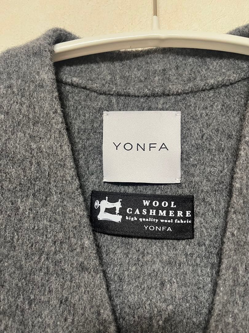 が*﻿様 ヨンファ　Vネックウールカシミヤコート