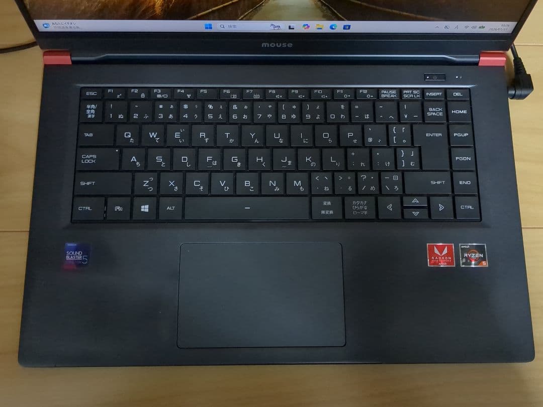 mouse X5-aR5PCSAR Ryzen5 8GBメモリ 256GBSSD